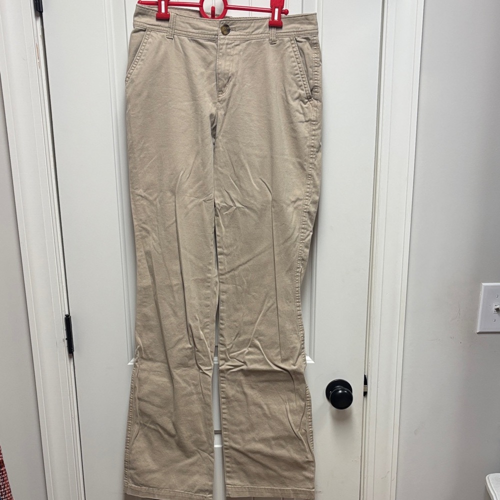 Old Navy Women's Tan Boot Cut Chino Pants